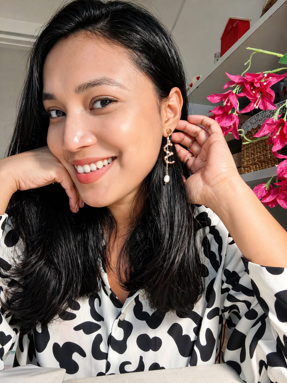 Blushy Vine earings